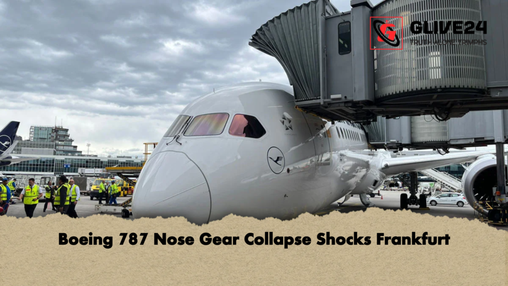 Boeing 787 Nose Gear Collapse Shocks Frankfurt Boeing 787 Nose Gear Collapse Shocks Frankfurt