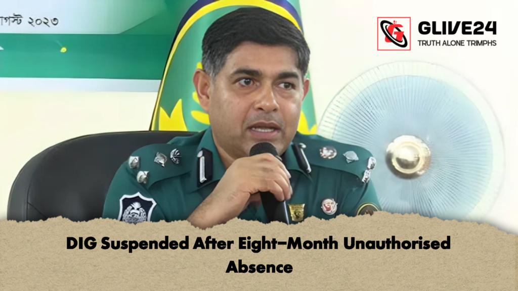 DIG Suspended After Eight Month Unauthorised Absence 2 DIG Suspended After Eight-Month Unauthorised Absence
