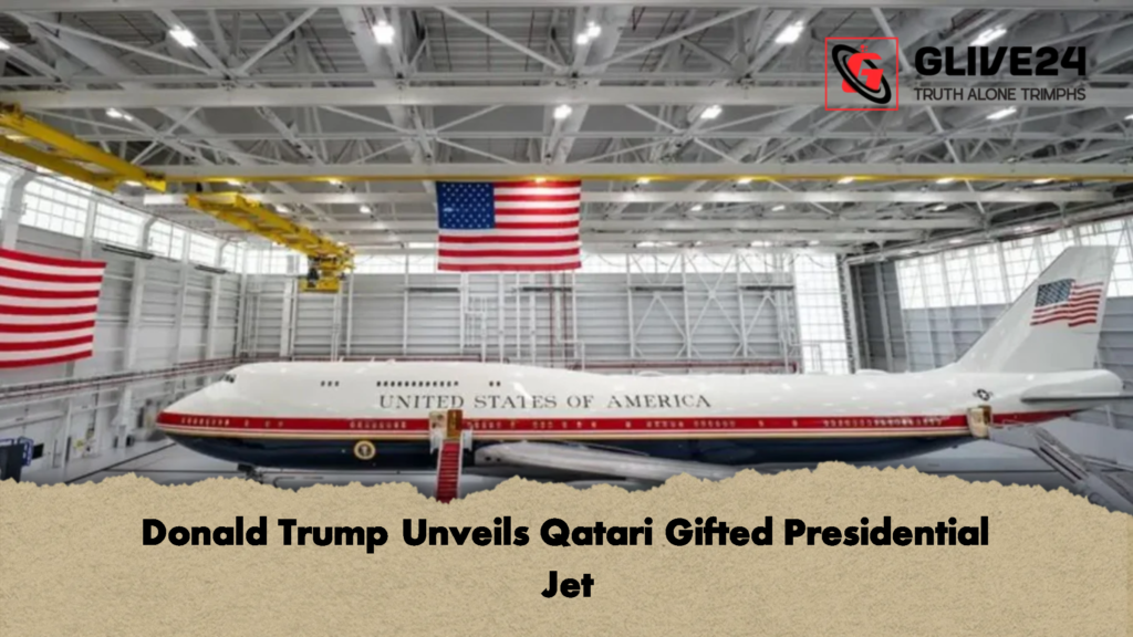 Donald Trump Unveils Qatari Gifted Presidential Jet 2 Donald Trump Unveils Qatari Gifted Presidential Jet
