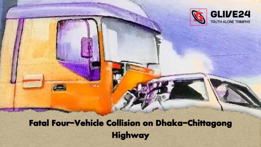 Fatal Four-Vehicle Collision on Dhaka-Chittagong Highway