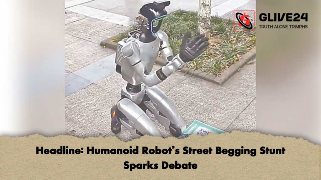 Headline Humanoid Robots Street Begging Stunt Sparks Debate Headline: Humanoid Robot’s Street Begging Stunt Sparks Debate