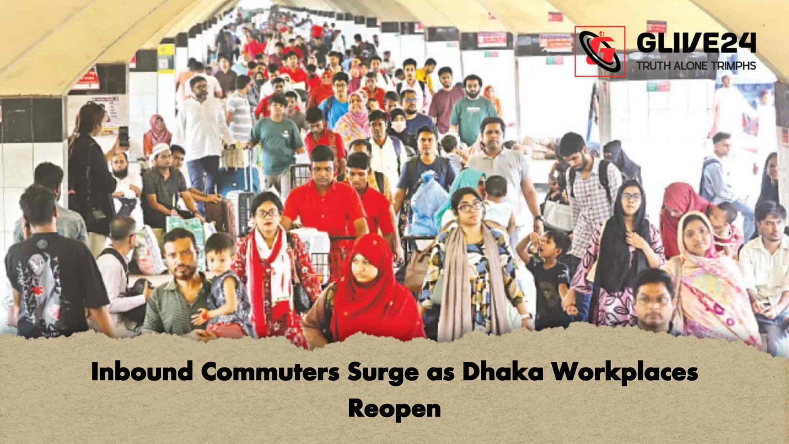 Inbound Commuters Surge as Dhaka Workplaces Reopen