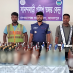 Indian Liquor Seized Near Jamalpur Border Suspects Flee Deoanganj Police Seize 110 Liquor Bottles