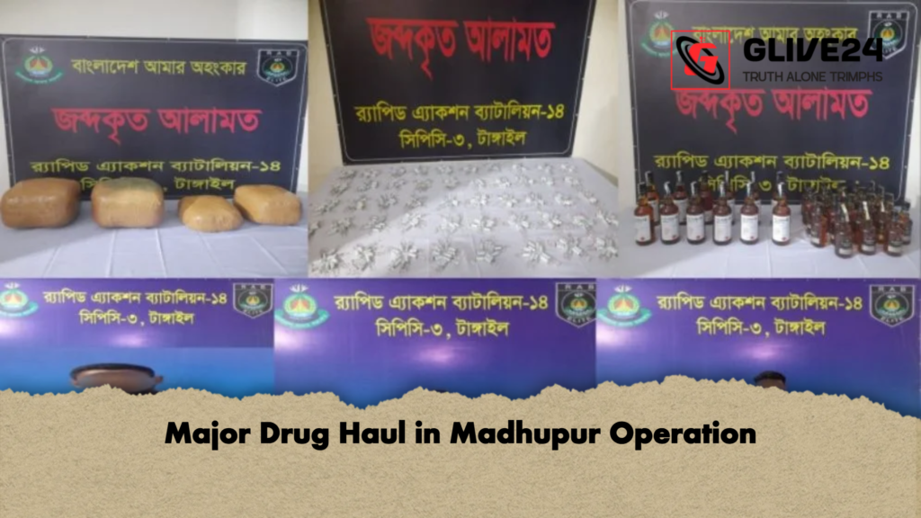 Major Drug Haul in Madhupur Operation Major Drug Haul in Madhupur Operation