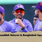 Mosaddek Returns to Bangladesh Squad Mosaddek Returns to Bangladesh Squad