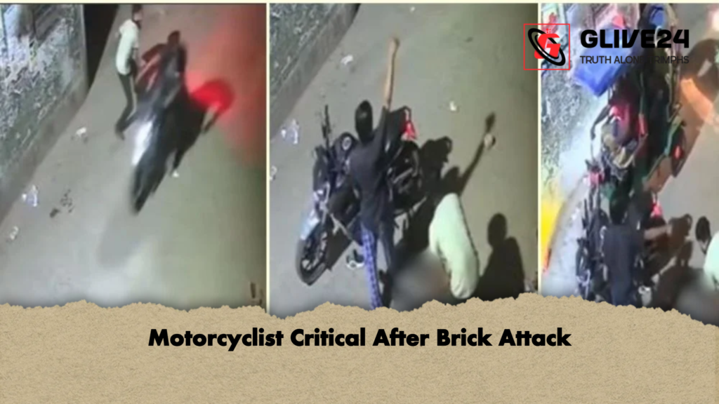 Motorcyclist Critical After Brick Attack 2 Motorcyclist Critical After Brick Attack Motorcyclist Critical After Brick Attack