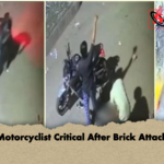 Motorcyclist Critical After Brick Attack Motorcyclist Critical After Brick Attack
