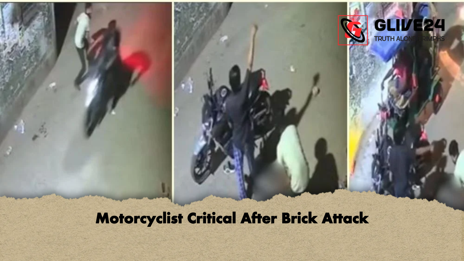 Motorcyclist Critical After Brick Attack 1 Motorcyclist Critical After Brick Attack Motorcyclist Critical After Brick Attack