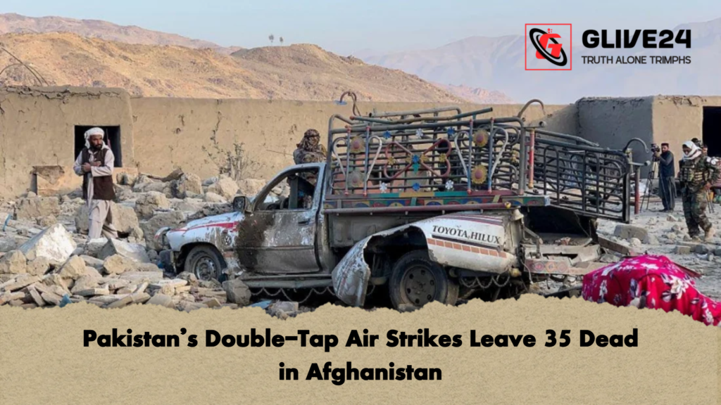 Pakistans Double Tap Air Strikes Leave 35 Dead in Afghanistan Pakistan’s Double-Tap Air Strikes Leave 35 Dead in Afghanistan