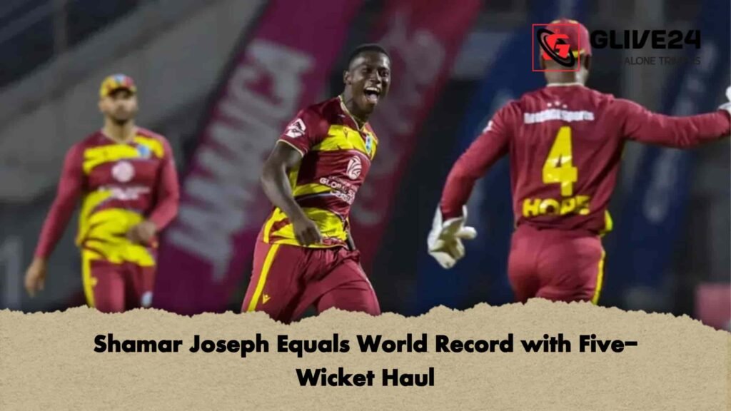 Shamar Joseph Equals World Record with Five-Wicket Haul