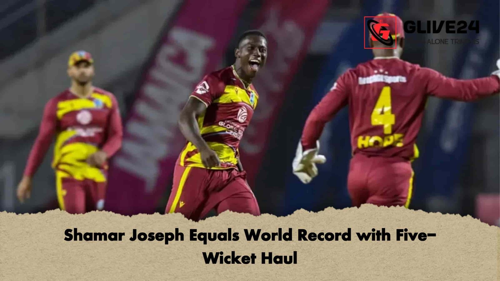 Shamar Joseph Equals World Record with Five-Wicket Haul