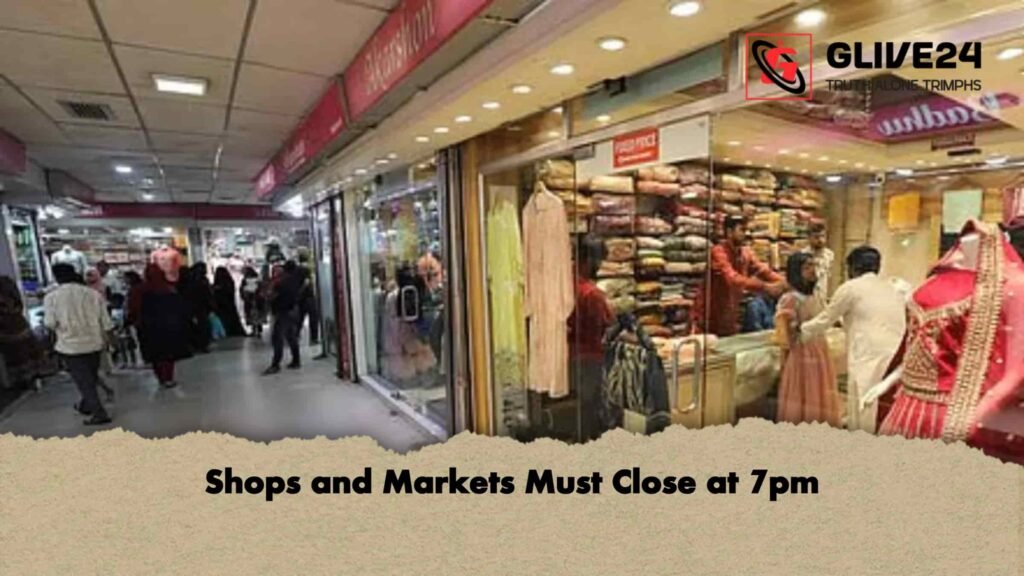 Shops and Markets Must Close at 7pm
