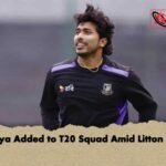 Soumya Added to T20 Squad Amid Litton Injury
