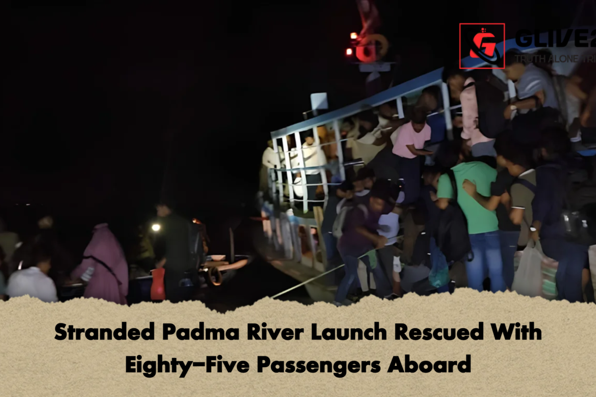 Stranded Padma River Launch Rescued With Eighty-Five Passengers Aboard
