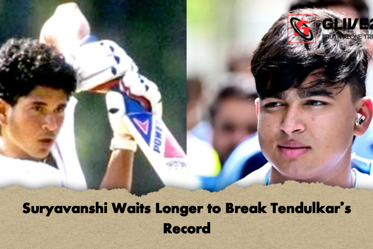 Suryavanshi Waits Longer to Break Tendulkar’s Record