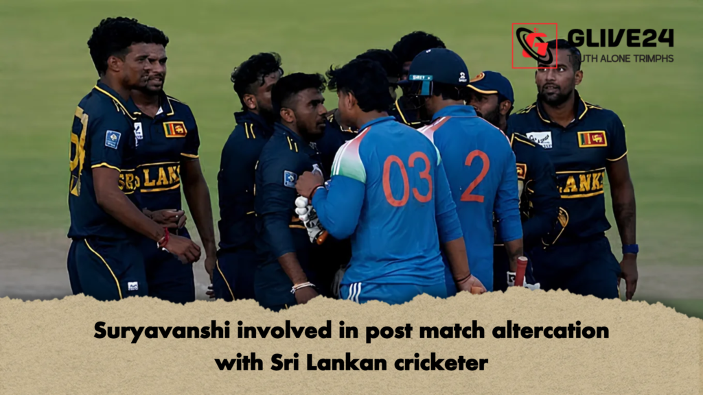 Suryavanshi involved in post match altercation with Sri Lankan cricketer 1 Suryavanshi involved in post match altercation with Sri Lankan cricketer Suryavanshi involved in post match altercation with Sri Lankan cricketer