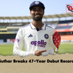 Suthar Breaks 47 Year Debut Record Suthar Breaks 47-Year Debut Record