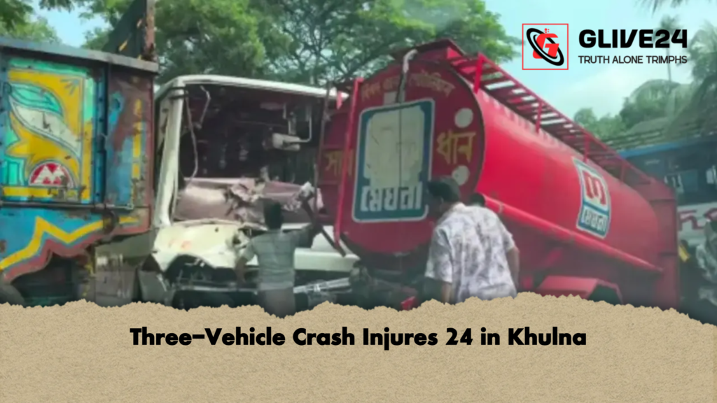 Three-Vehicle Crash Injures 24 in Khulna 3 Three Vehicle Crash Injures 24 in Khulna Three-Vehicle Crash Injures 24 in Khulna