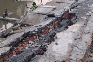 Tk 90 Million Gazipur Road Collapses After Three Months