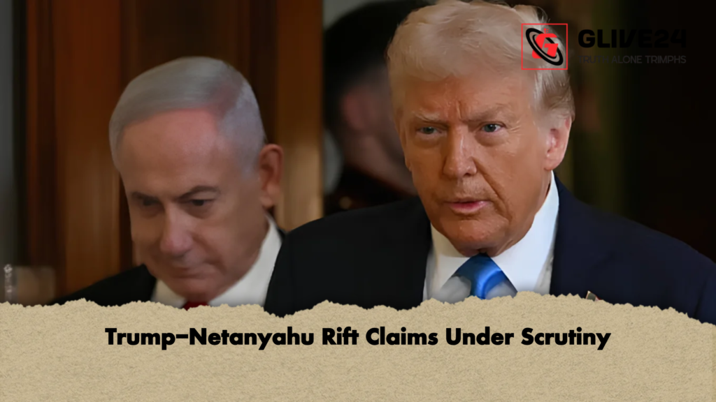 Trump Netanyahu Rift Claims Under Scrutiny Trump-Netanyahu Rift Claims Under Scrutiny
