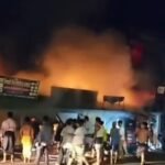 সিংগাইরে গভীর রাতে আগুনে পুড়ল চার দোকান Four Shops Destroyed in Singair Blaze
