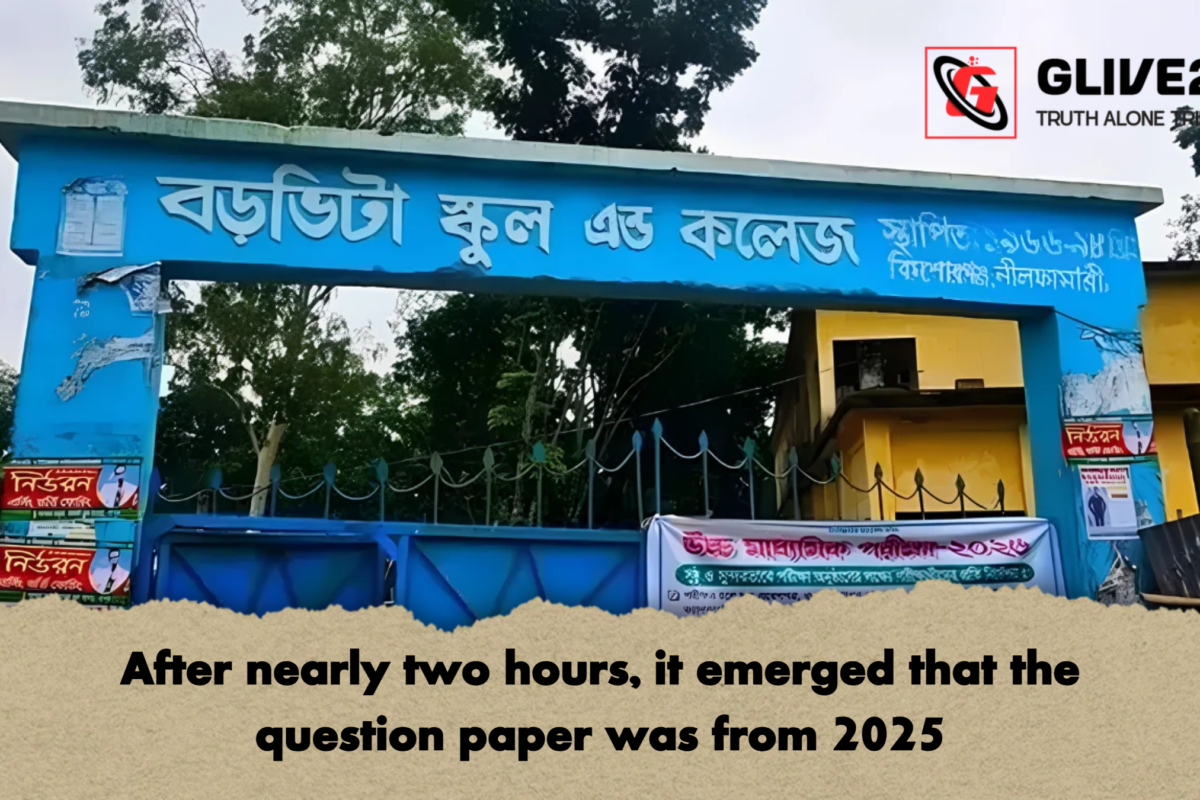 After nearly two hours, it emerged that the question paper was from 2025