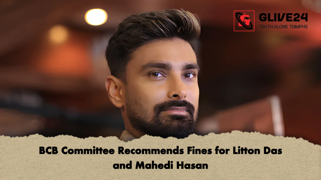 BCB Committee Recommends Fines for Litton Das and Mahedi Hasan 2 BCB Committee Recommends Fines for Litton Das and Mahedi Hasan