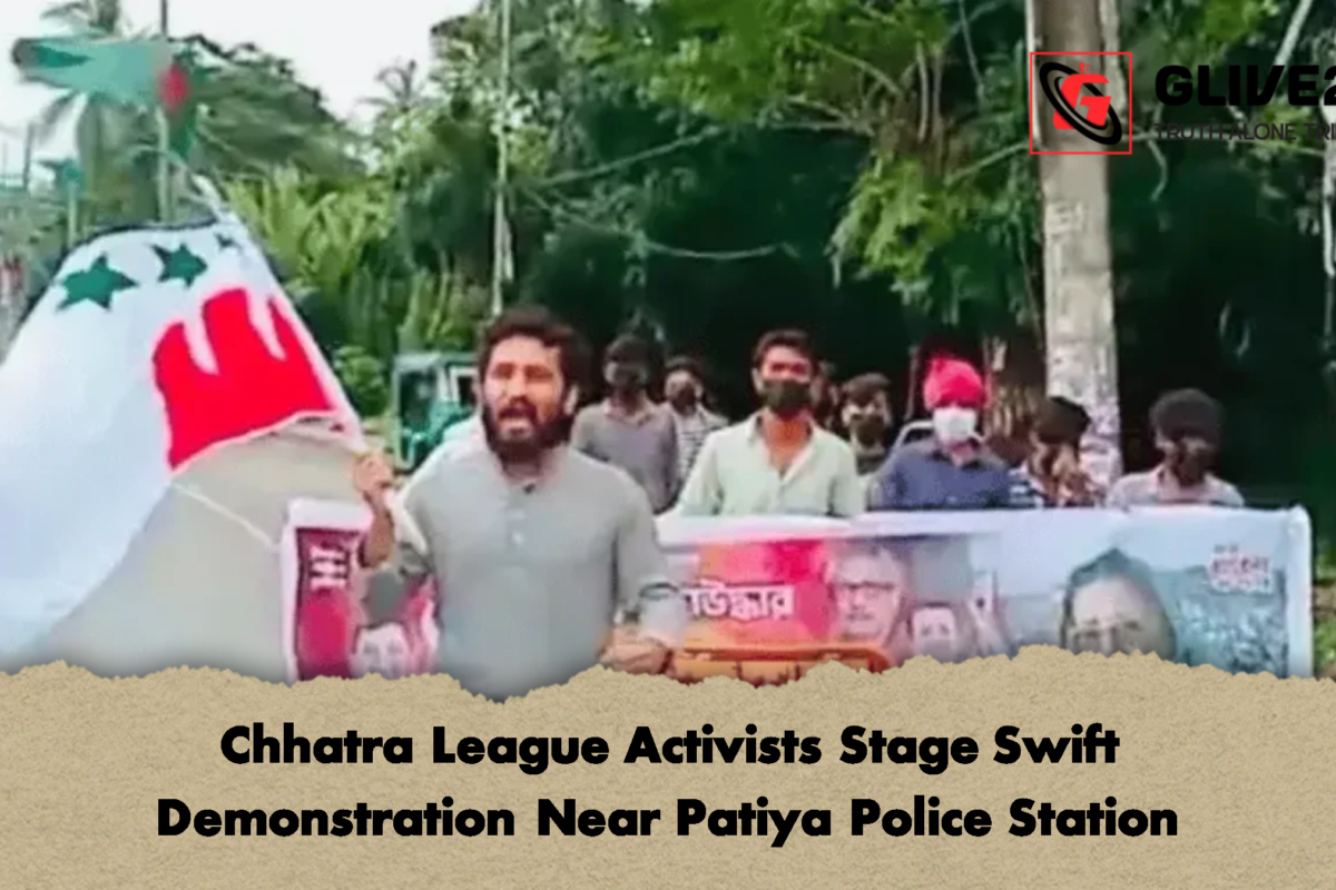Chhatra League Activists Stage Swift Demonstration Near Patiya Police Station
