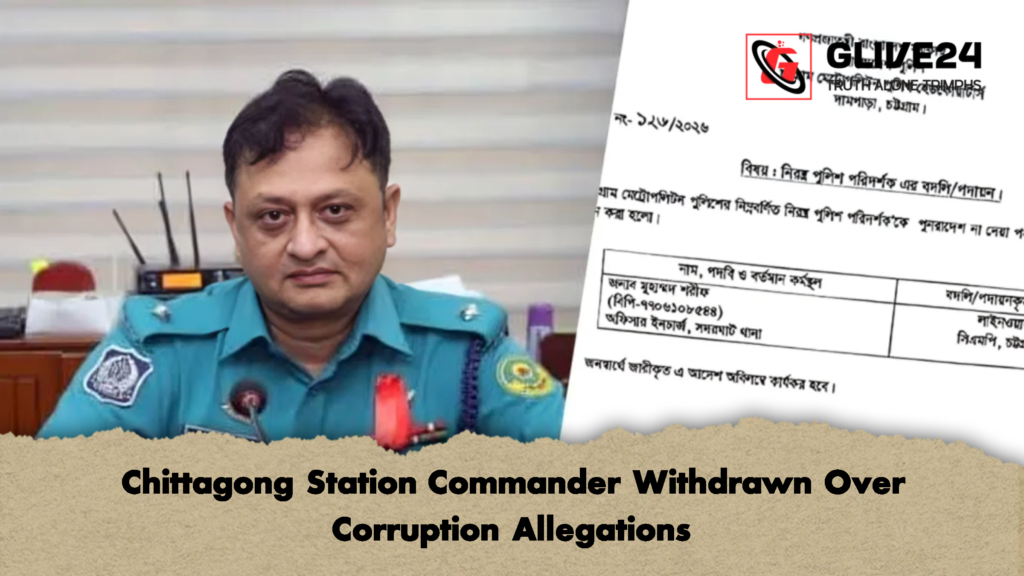 Chittagong Station Commander Withdrawn Over Corruption Allegations 2 Chittagong Station Commander Withdrawn Over Corruption Allegations