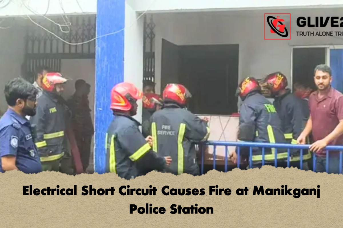 Electrical Short Circuit Causes Fire at Manikganj Police Station