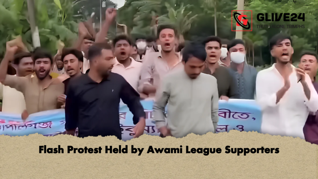 Flash Protest Held by Awami League Supporters 2 Flash Protest Held by Awami League Supporters