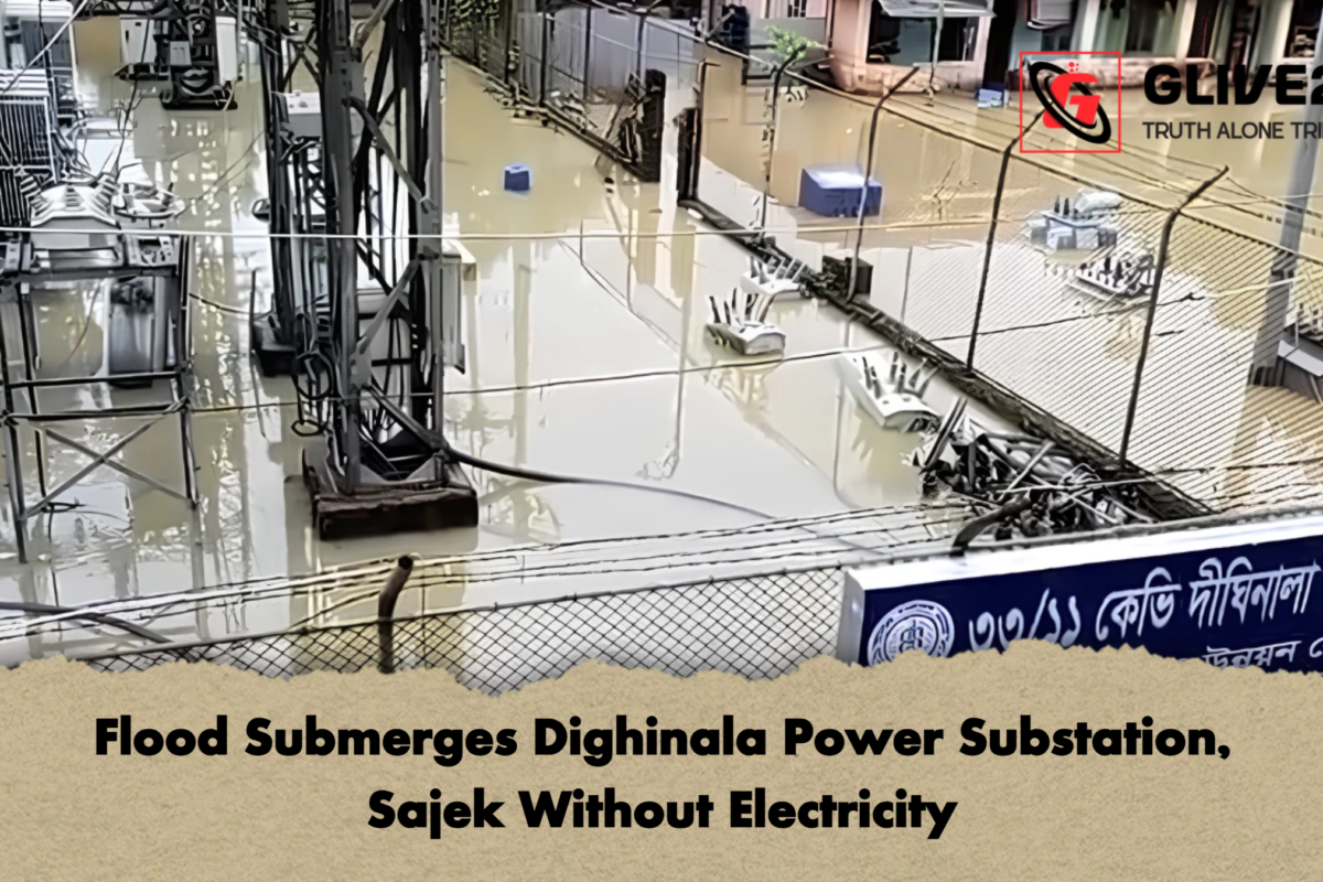 Flood Submerges Dighinala Power Substation, Sajek Without Electricity