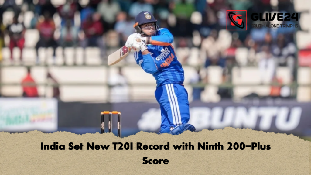 India Set New T20I Record with Ninth 200 Plus Score India Set New T20I Record with Ninth 200-Plus Score