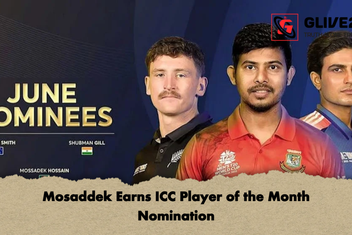Mosaddek Earns ICC Player of the Month Nomination
