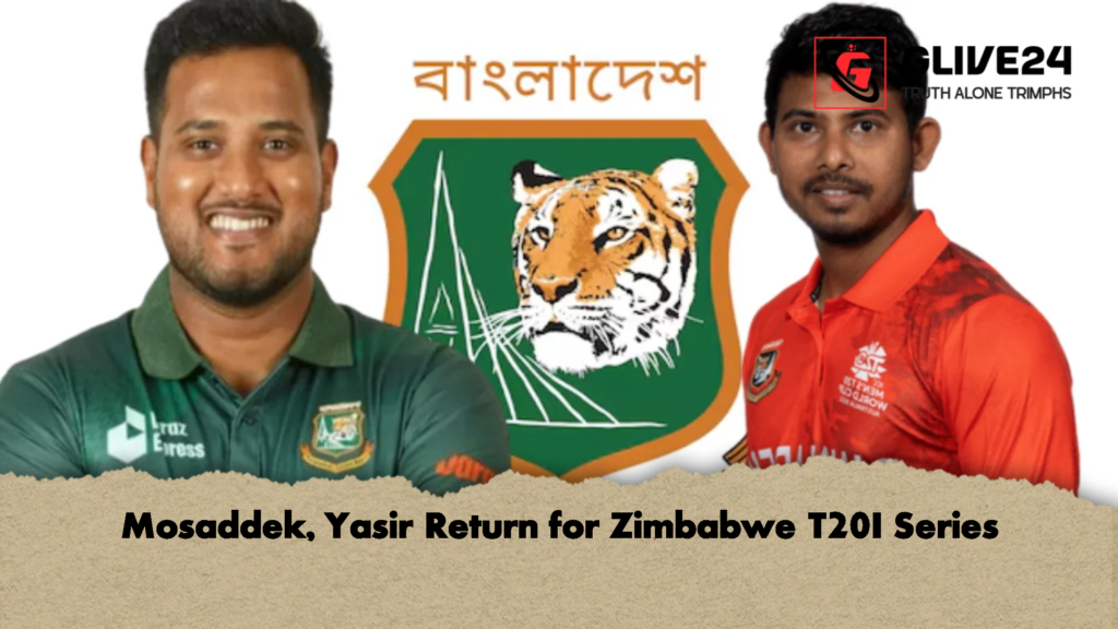 Mosaddek Yasir Return for Zimbabwe T20I Series 3 Mosaddek, Yasir Return for Zimbabwe T20I Series
