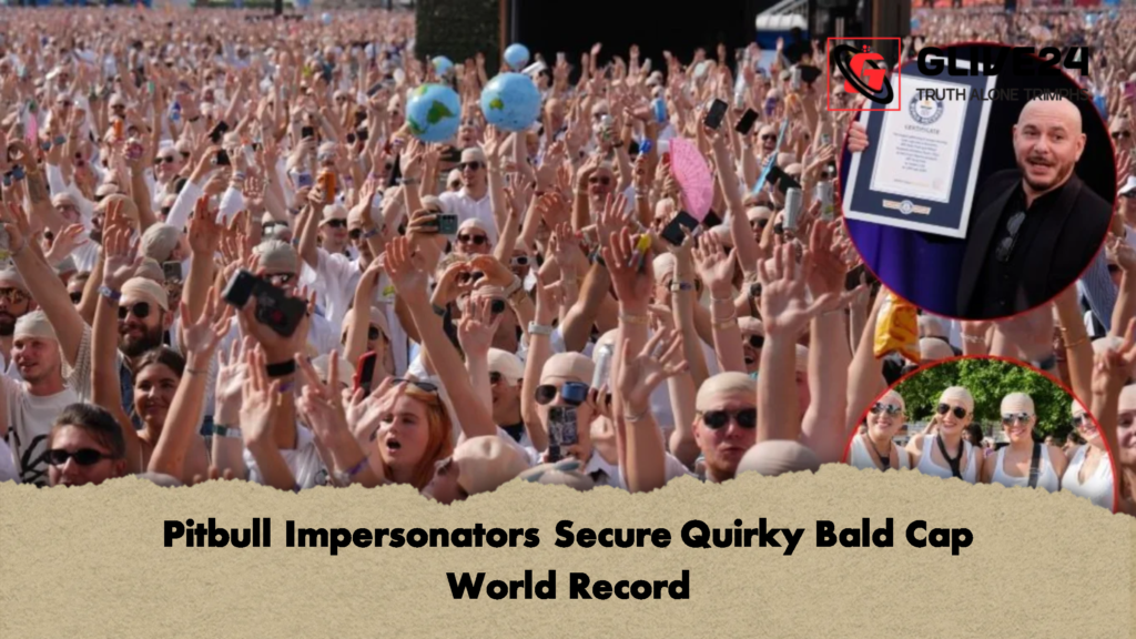 Pitbull Impersonators Secure Quirky Bald Cap World Record 1 Pitbull Impersonators Secure Quirky Bald Cap World Record
