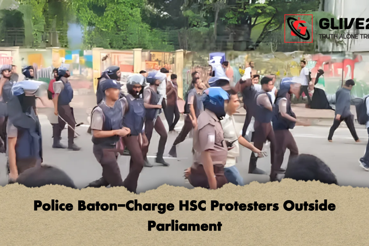Police Baton-Charge HSC Protesters Outside Parliament