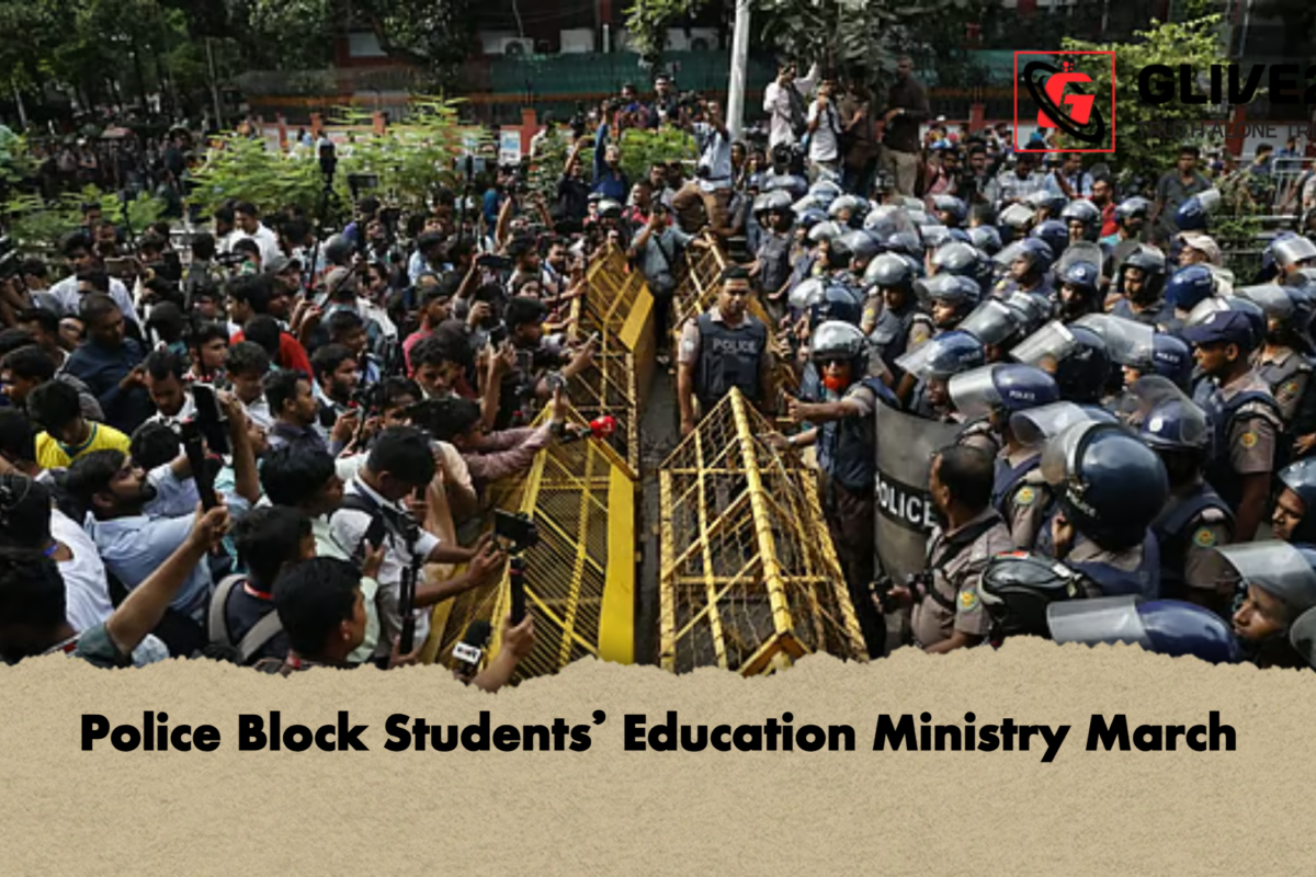 Police Block Students’ Education Ministry March