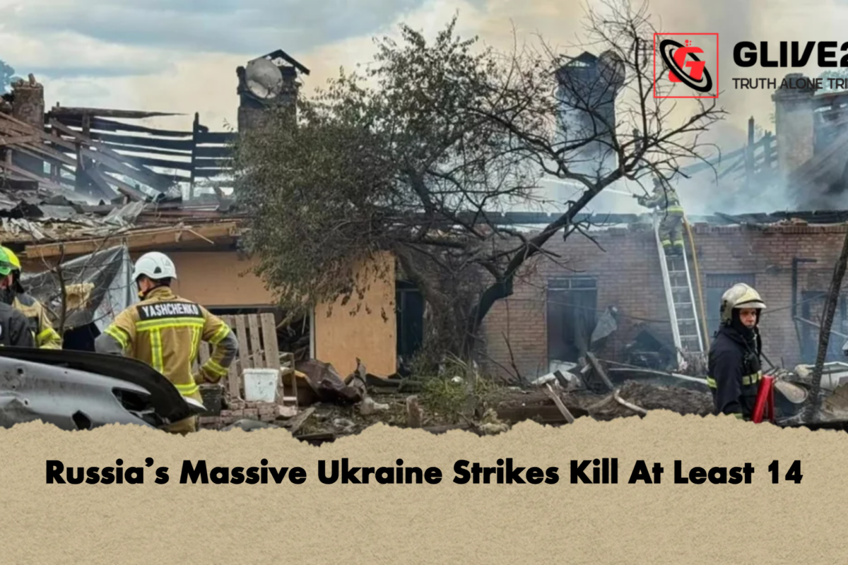 Russia’s Massive Ukraine Strikes Kill At Least 14