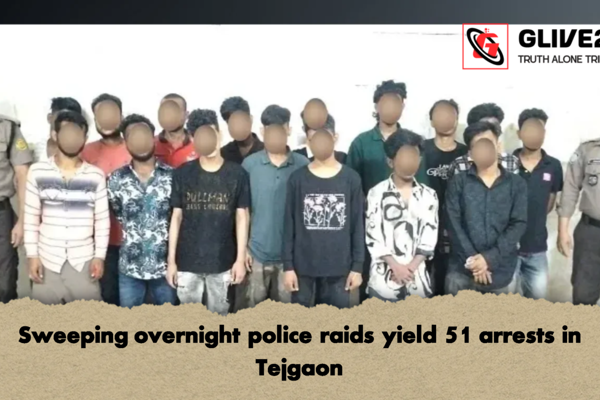 Sweeping overnight police raids yield 51 arrests in Tejgaon