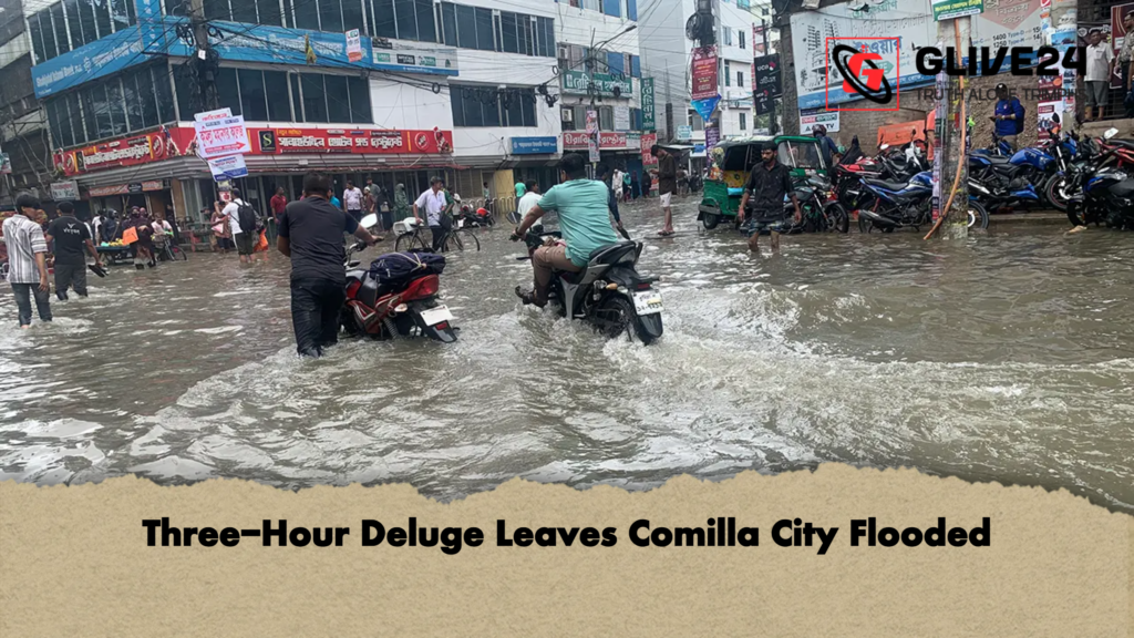 Three Hour Deluge Leaves Comilla City Flooded Three-Hour Deluge Leaves Comilla City Flooded