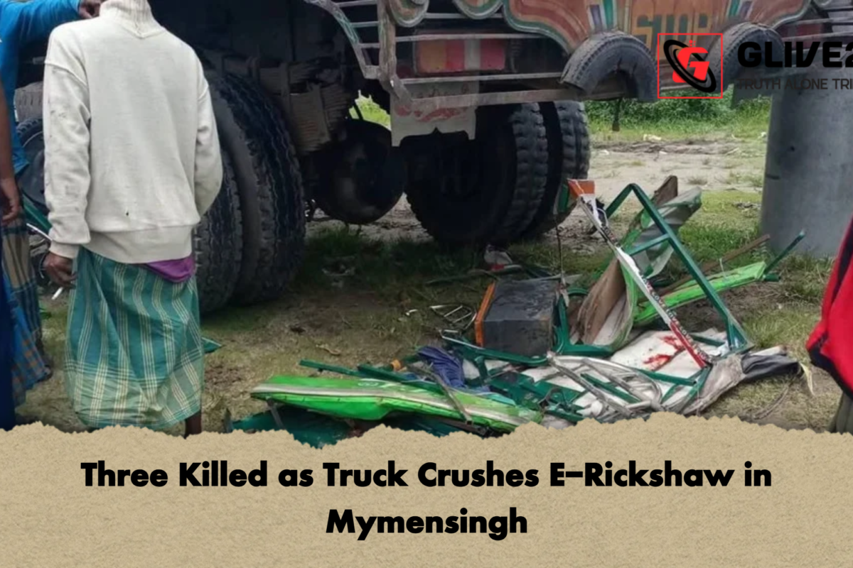 Three Killed as Truck Crushes E-Rickshaw in Mymensingh
