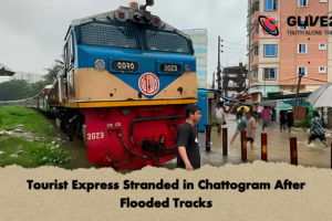 Tourist Express Stranded in Chattogram After Flooded Tracks