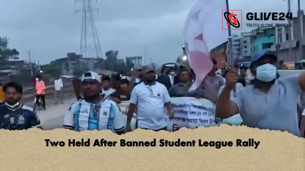 Two Held After Banned Student League Rally 2 Two Held After Banned Student League Rally