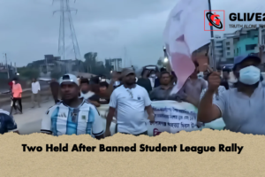 Two Held After Banned Student League Rally