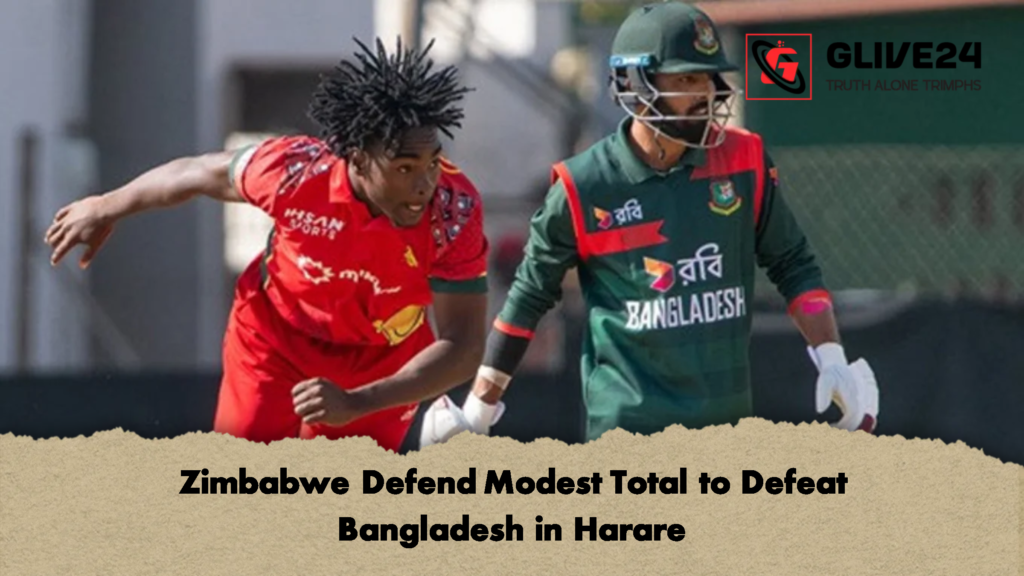 Zimbabwe Defend Modest Total to Defeat Bangladesh in Harare 2 Zimbabwe Defend Modest Total to Defeat Bangladesh in Harare