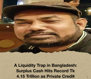 A Liquidity Trap in Bangladesh - Surplus Cash Hits Record Tk 4.15 Trillion as Private Credit Plummets - A B M Zakirul Haque Titon