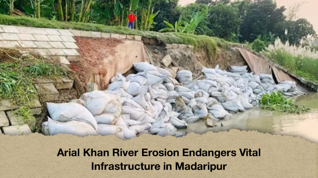 Arial Khan River Erosion Endangers Vital Infrastructure in Madaripur 2 Arial Khan River Erosion Endangers Vital Infrastructure in Madaripur