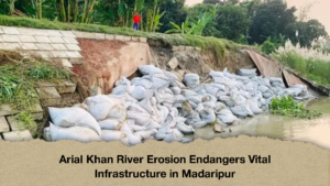 Arial Khan River Erosion Endangers Vital Infrastructure in Madaripur 2 Arial Khan River Erosion Endangers Vital Infrastructure in Madaripur
