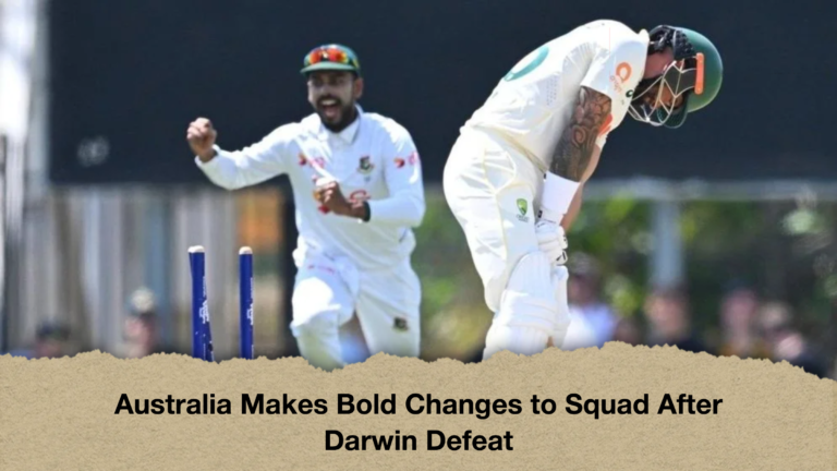 Australia Makes Bold Changes to Squad After Darwin Defeat Australia Makes Bold Changes to Squad After Darwin Defeat
